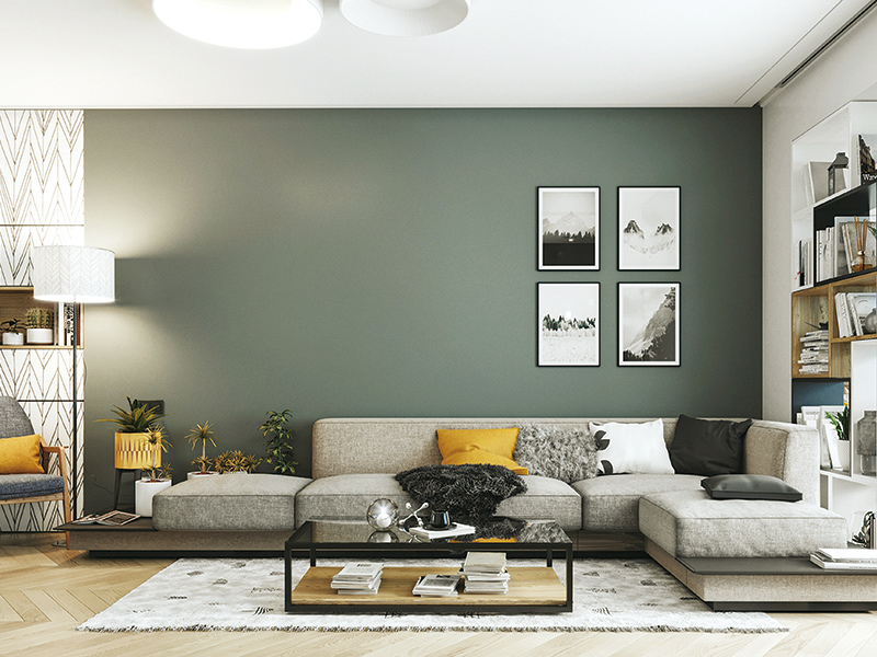 Interior wall art paint