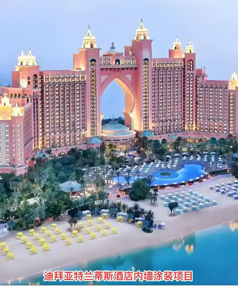 Interior wall painting project at Atlantis Hotel, Dubai